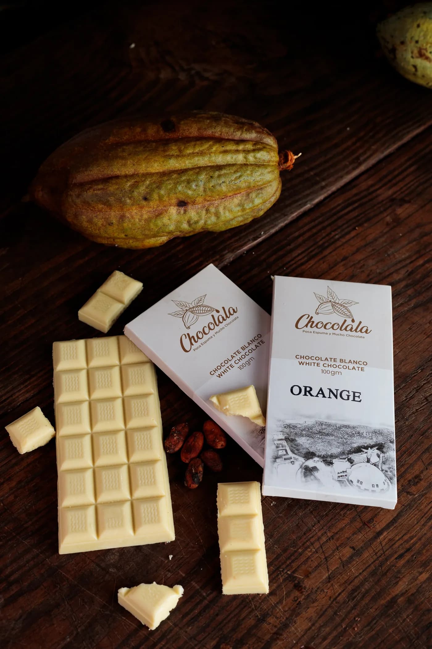 Chocolate Blanco con Sabor a Naranja 2