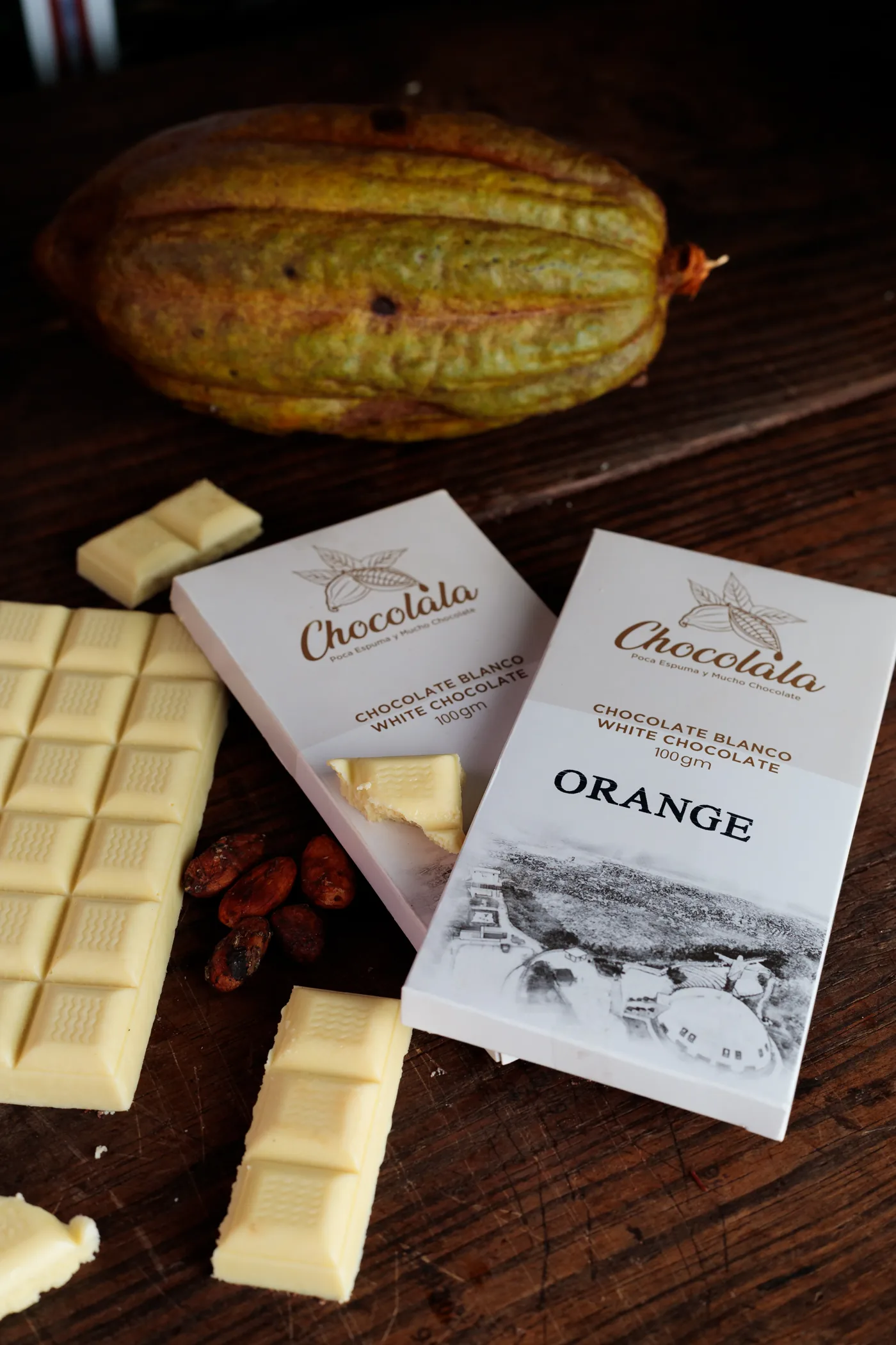 Chocolate Blanco con Sabor a Naranja 3