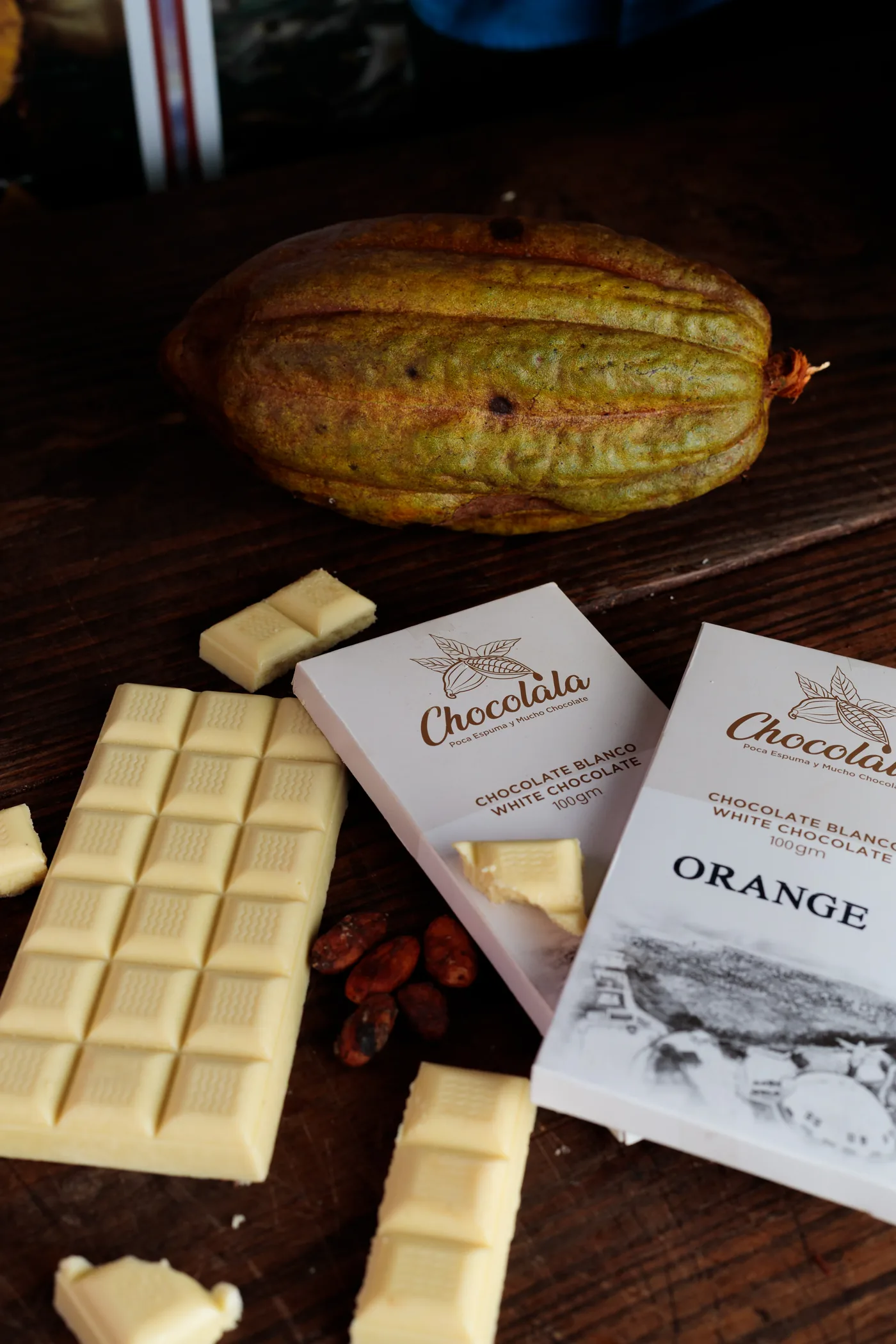 Chocolate Blanco con Sabor a Naranja 4